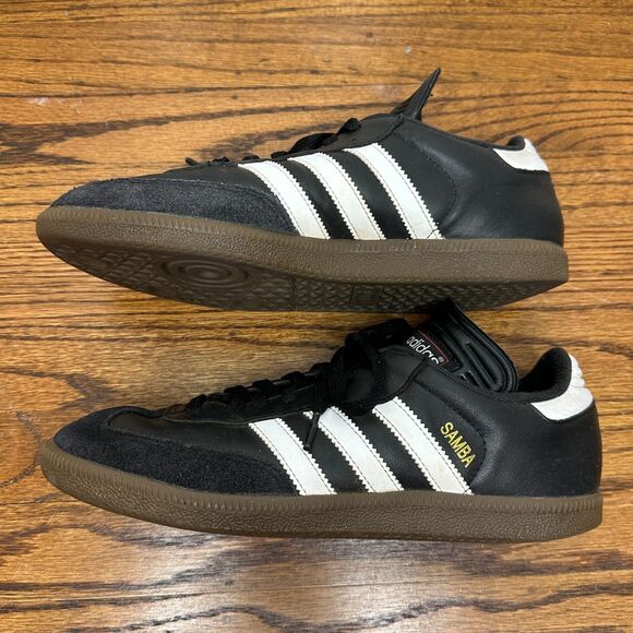 adidas Samba Classic Core Black White Gum Sneakers Men’s 8 / Women's 9 [034563] - Picture 6 of 9